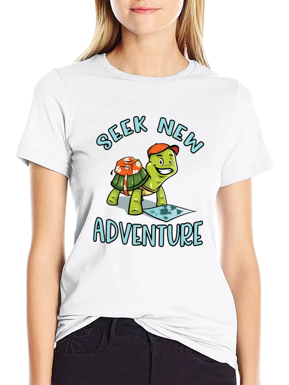 Seek New Adventure Turtle Graphic Tee product image 8