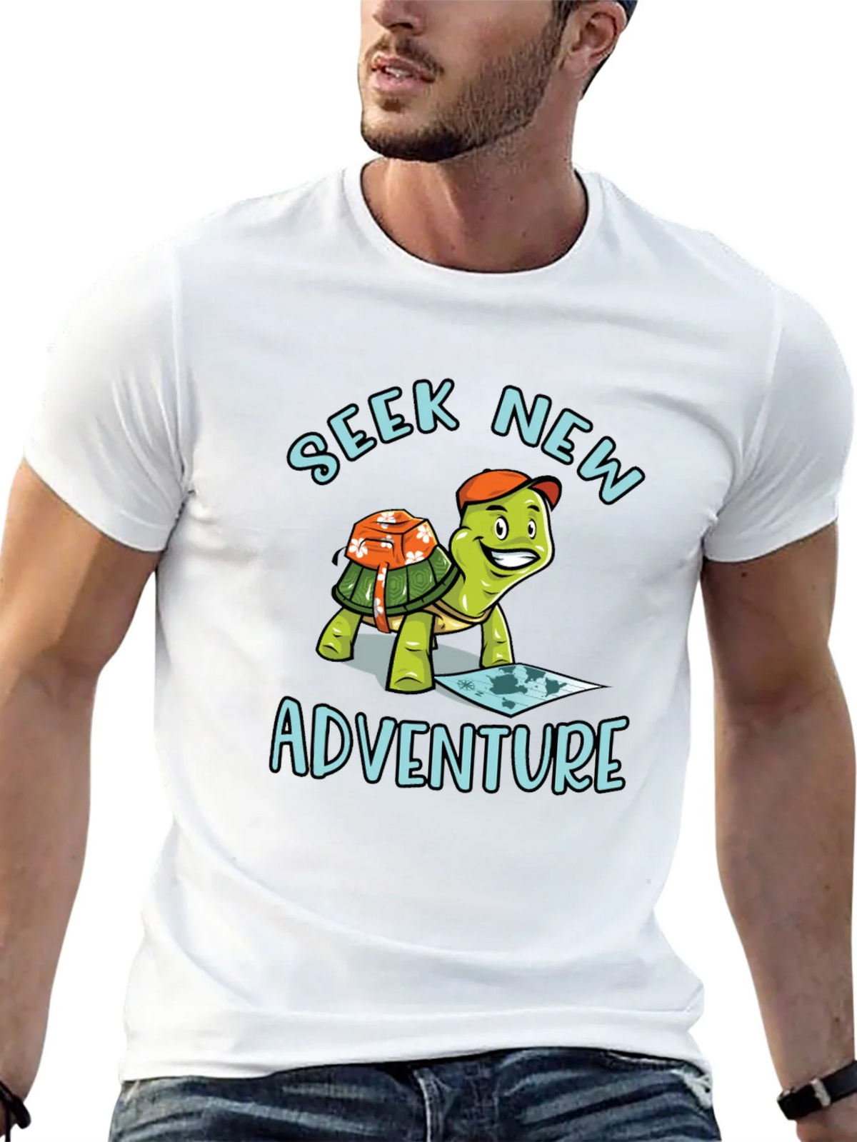 Seek New Adventure Turtle Graphic Tee product image 12