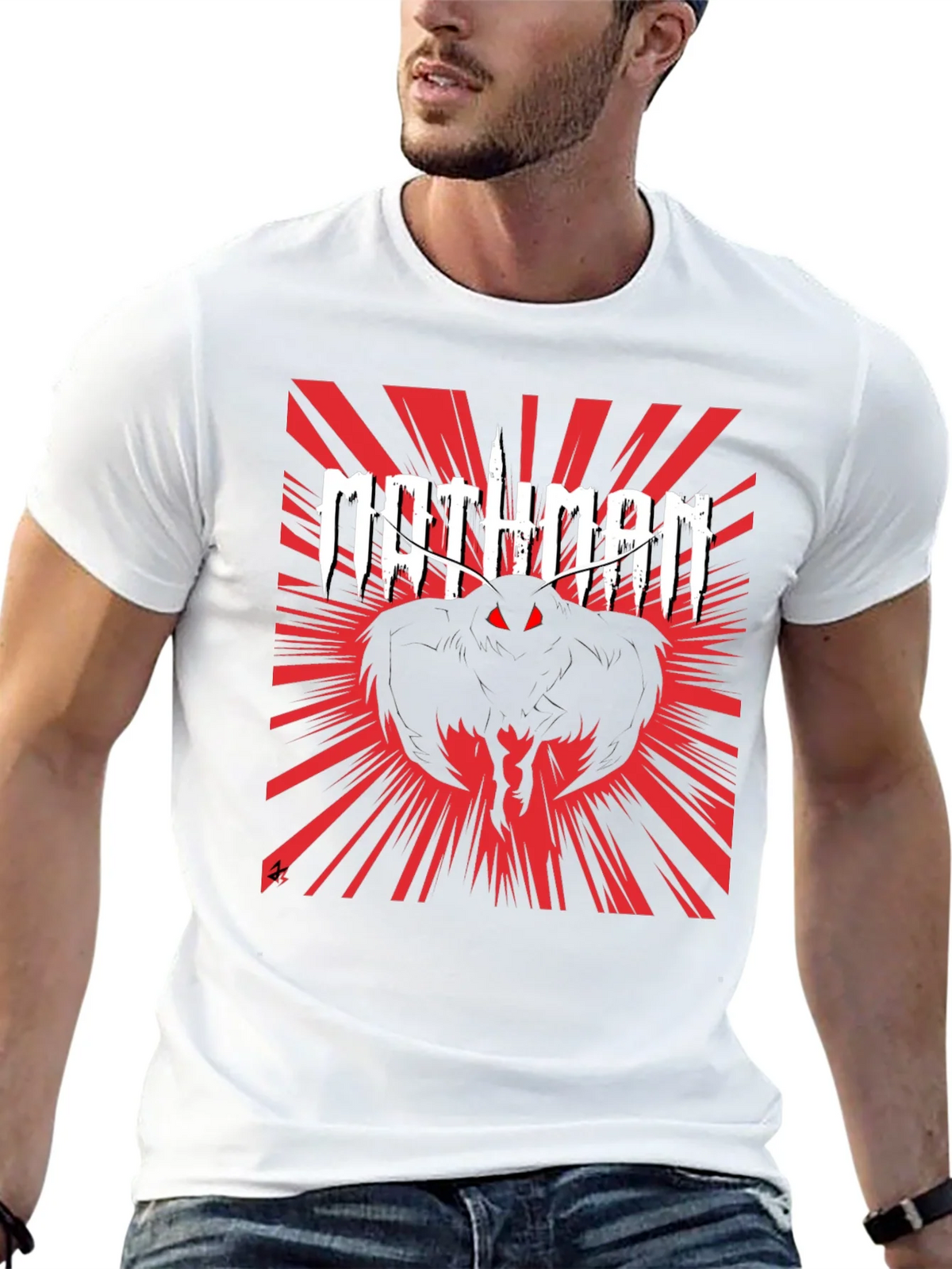 Mothman Graphic Tee - Black product image 12