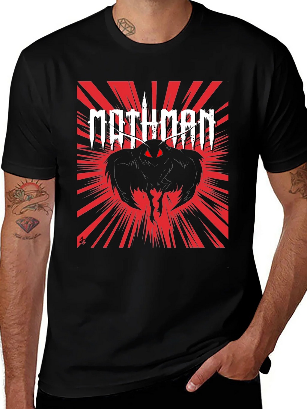 Mothman Graphic Tee - Black product image 1