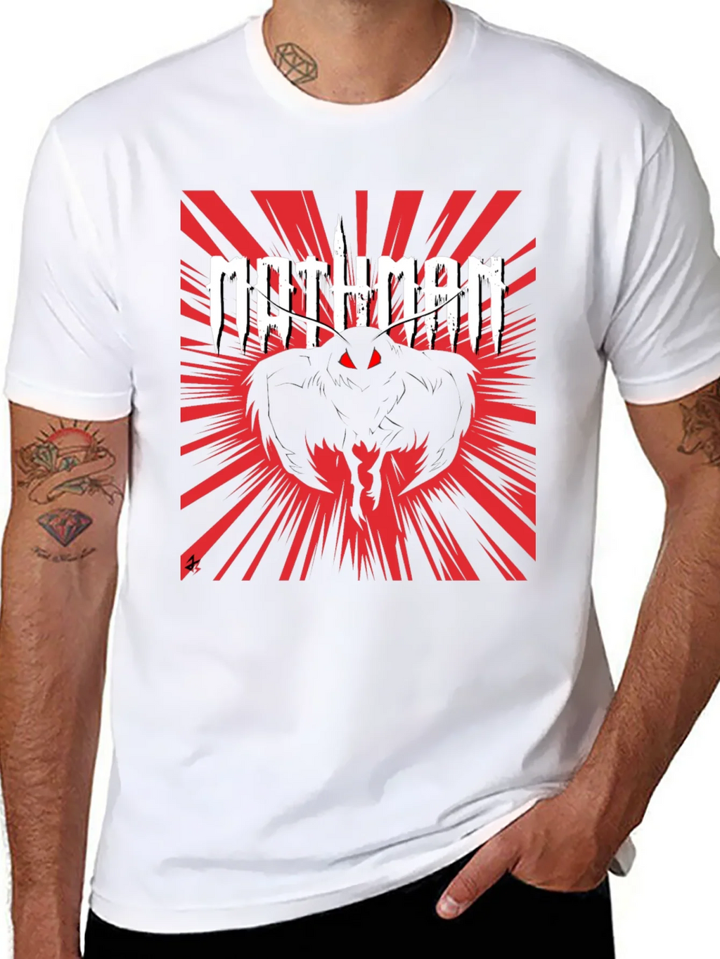 Mothman Graphic Tee - Black product image 7