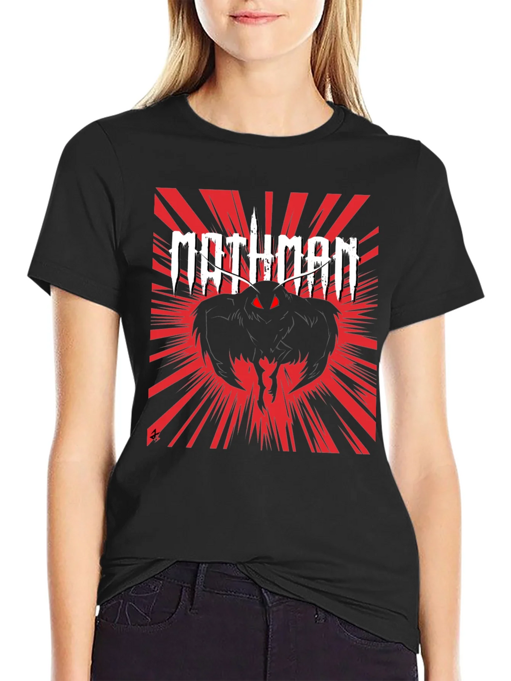 Mothman Graphic Tee - Black product image 2