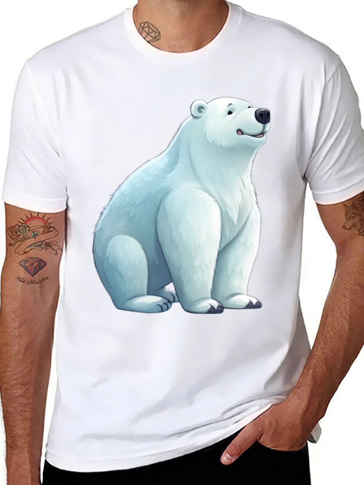 Polar Bear Graphic Tee - Casual Comfort product image 7
