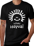 Niihau Hawaii Black Graphic T-Shirt product image 1