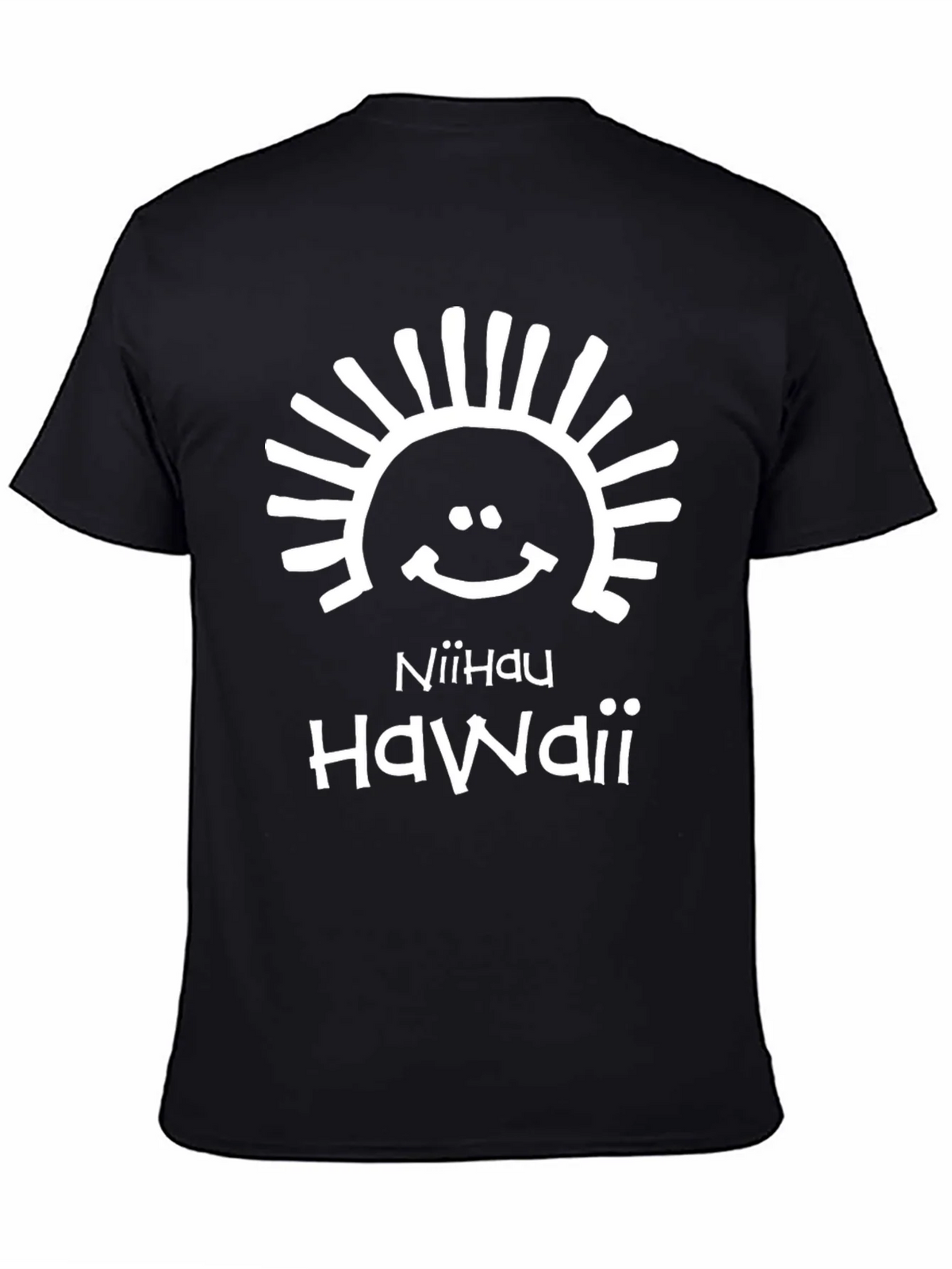 Niihau Hawaii Black Graphic T-Shirt product image 4