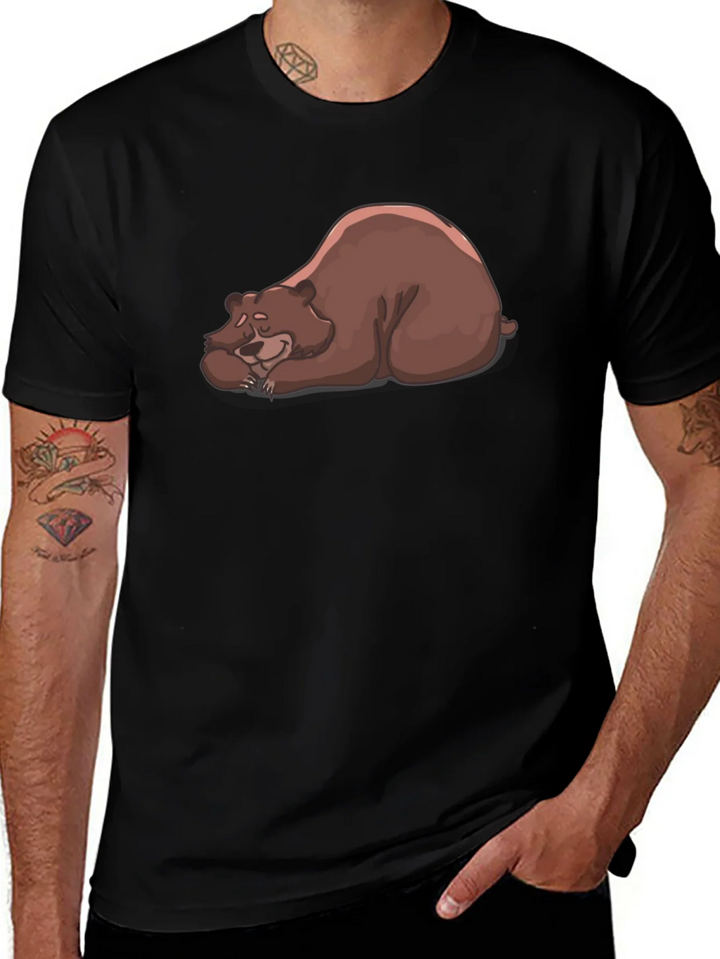 Sleeping Bear Graphic T-Shirt - Relaxed Fit product image 1