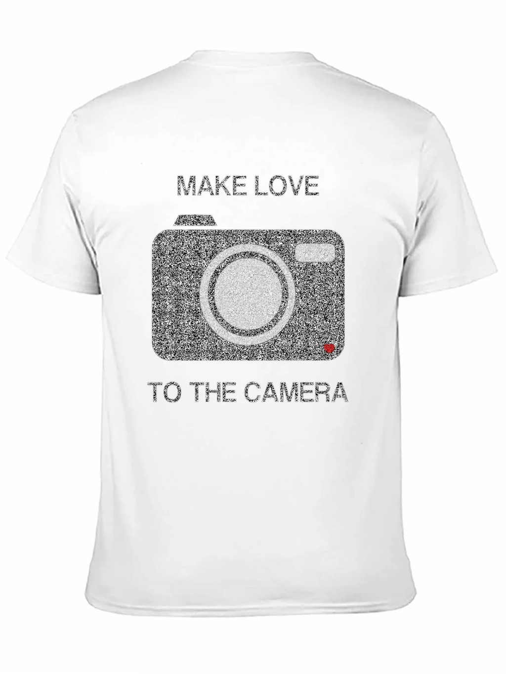 Make Love to the Camera Black Graphic Tee product image 10