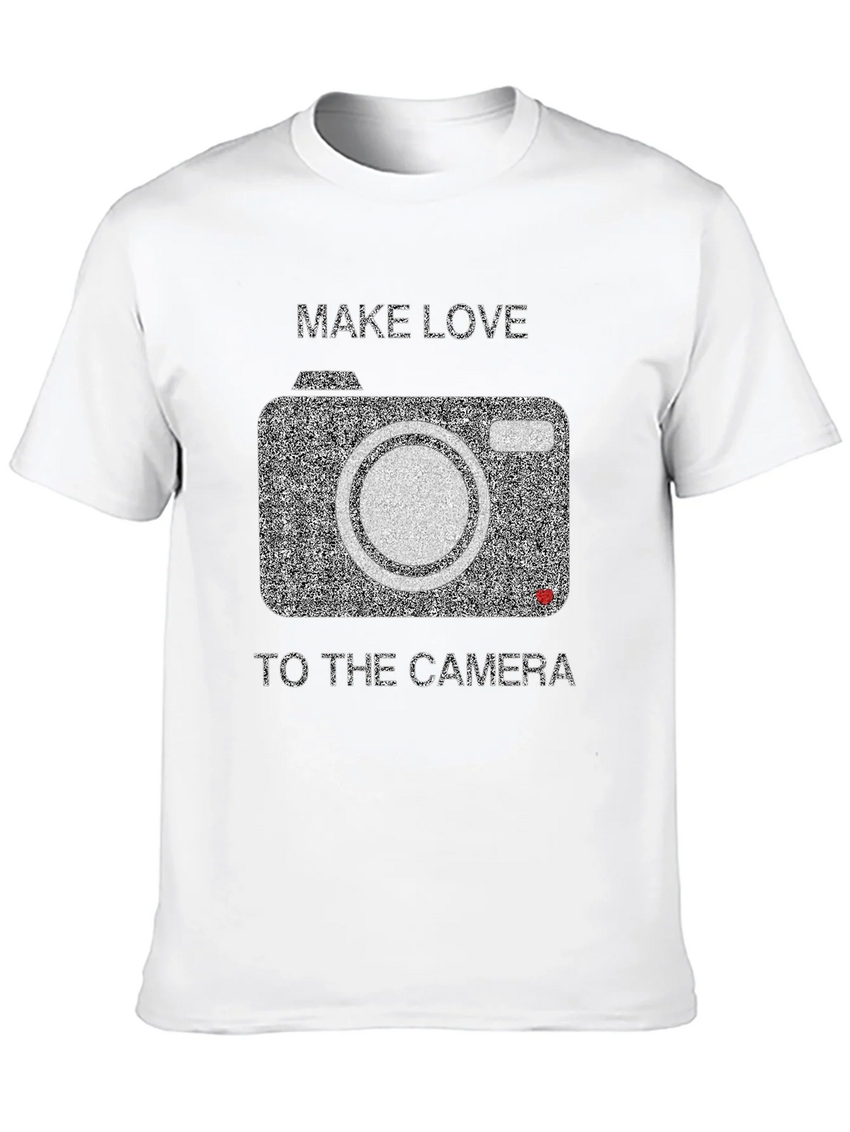 Make Love to the Camera Black Graphic Tee product image 9