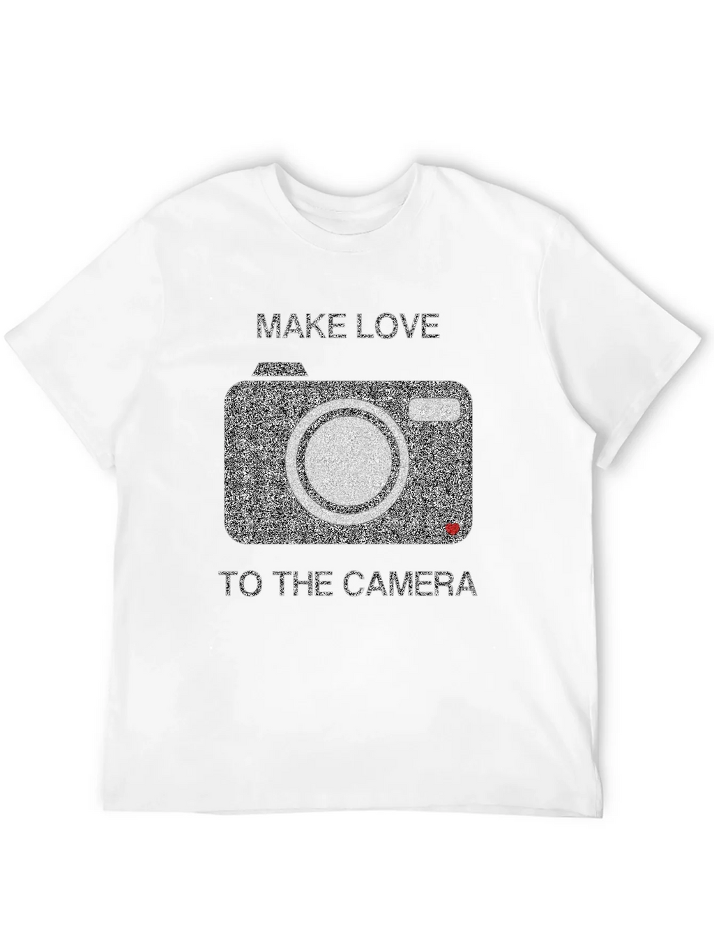 Make Love to the Camera Black Graphic Tee product image 11