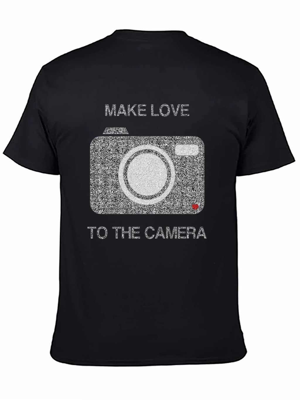 Make Love to the Camera Black Graphic Tee product image 4