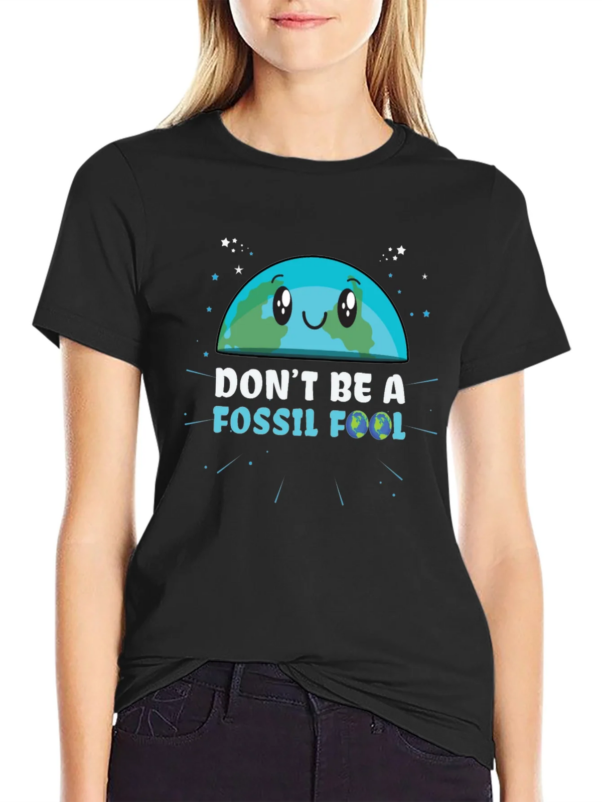 Dont Be a Fossil Fool Graphic T-Shirt product image 2
