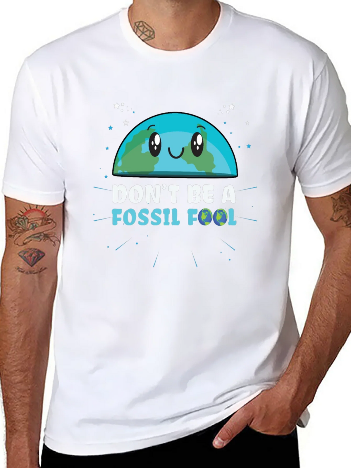 Dont Be a Fossil Fool Graphic T-Shirt product image 7