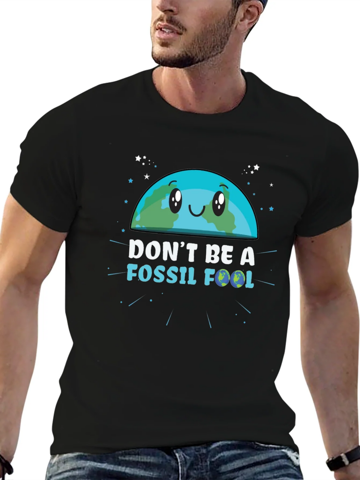 Dont Be a Fossil Fool Graphic T-Shirt product image 6