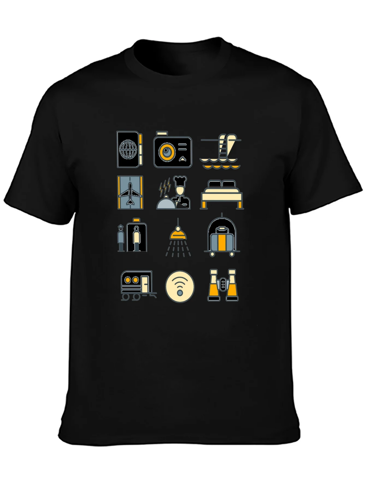 Travel Icon T-Shirt - Vacation Ready Style product image 3