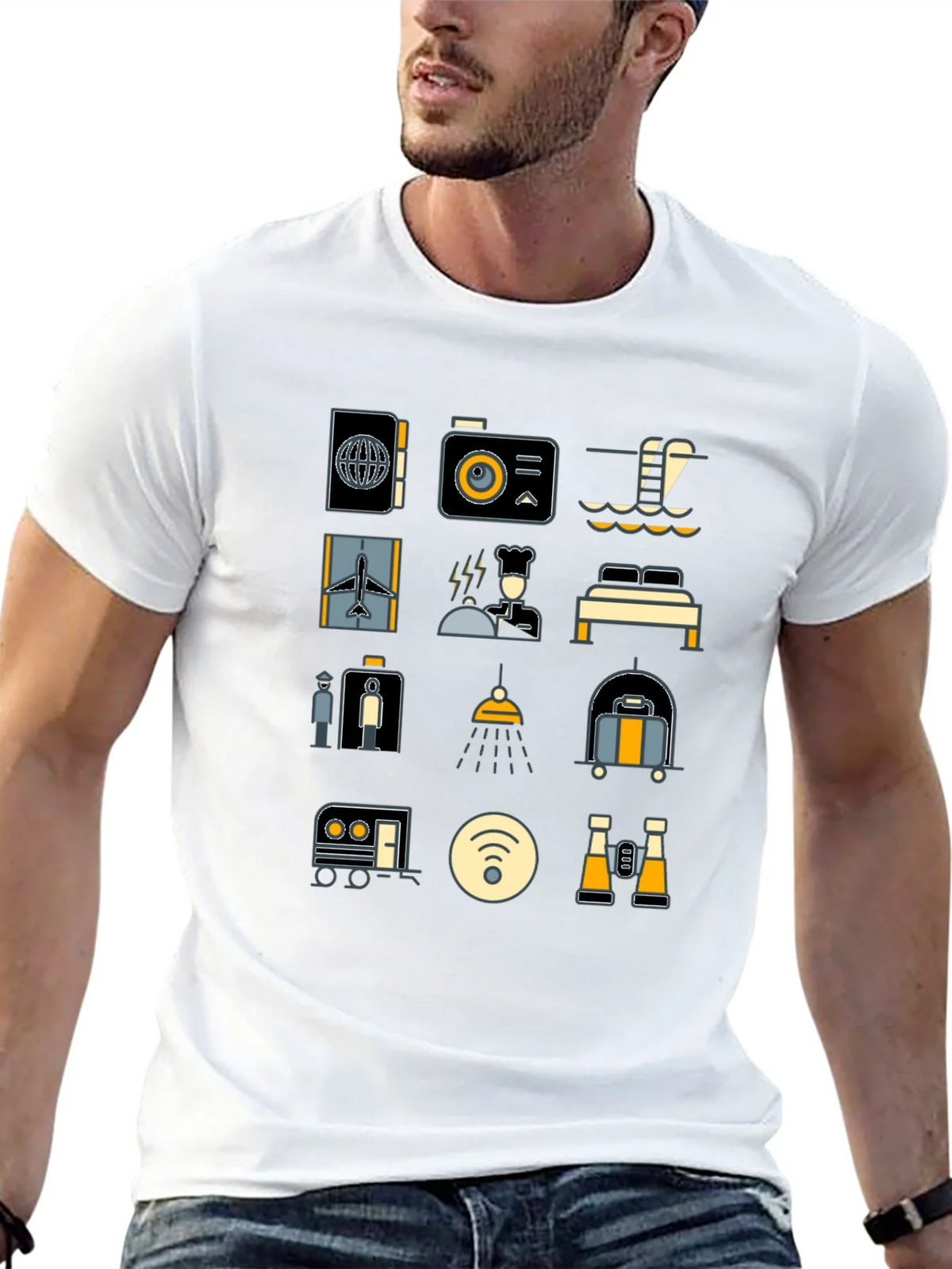Travel Icon T-Shirt - Vacation Ready Style product image 12