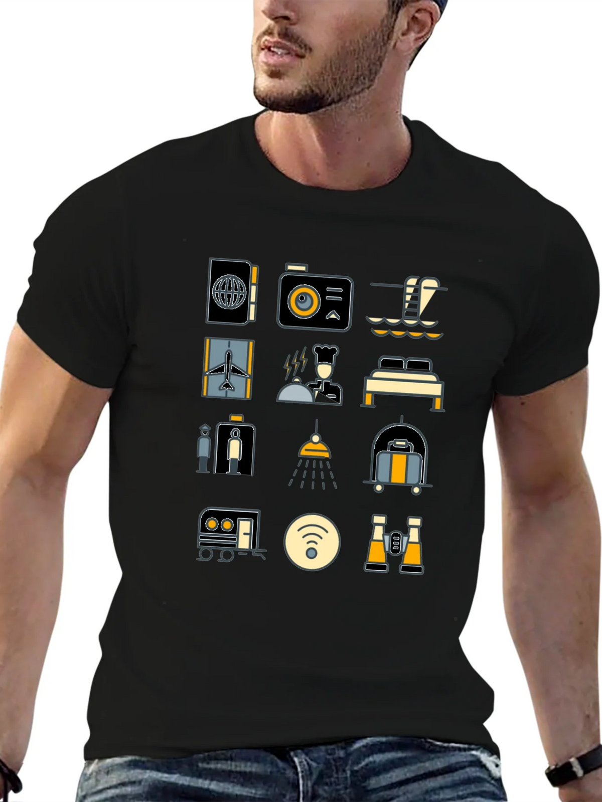 Travel Icon T-Shirt - Vacation Ready Style product image 6