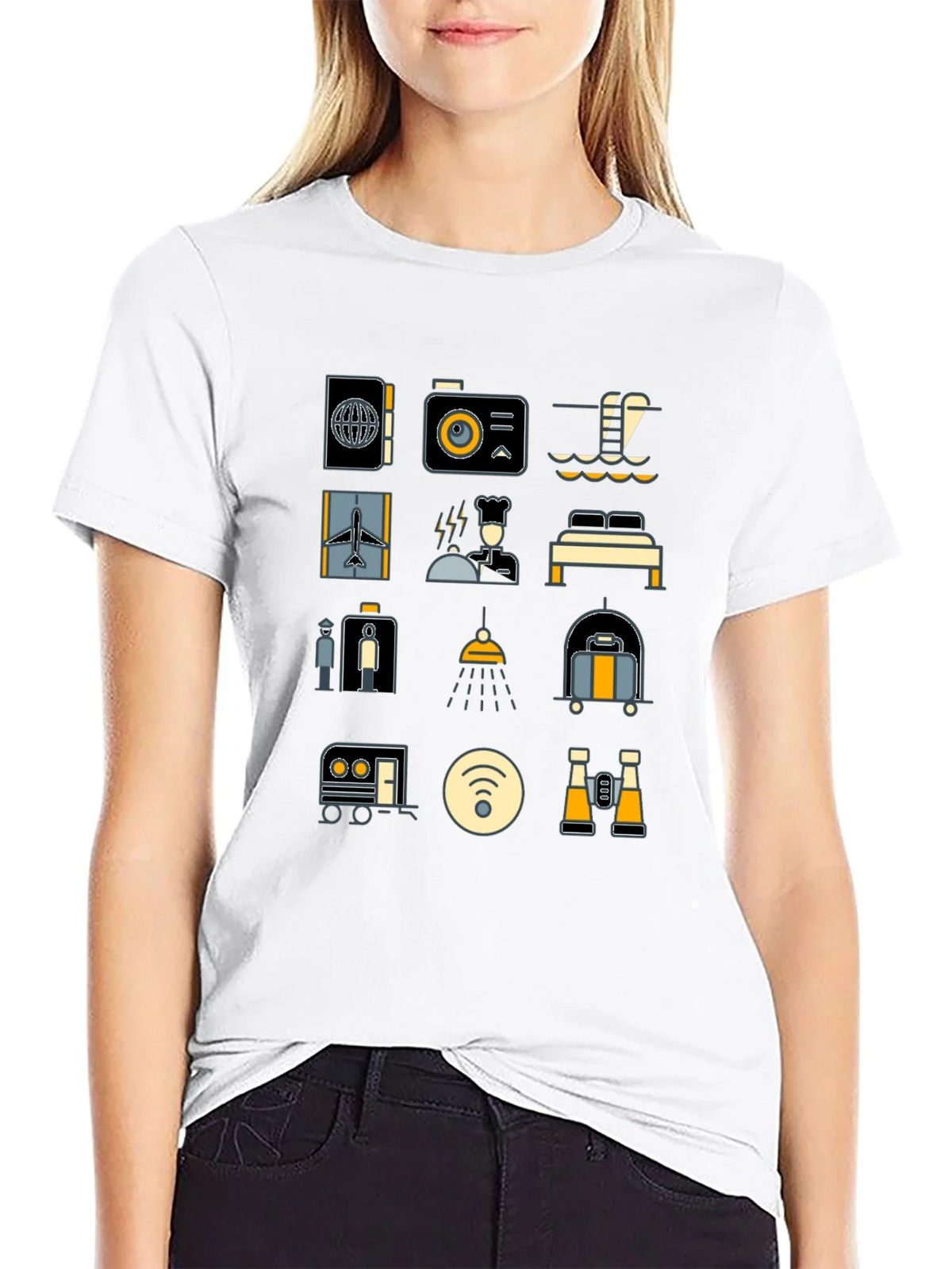 Travel Icon T-Shirt - Vacation Ready Style product image 8
