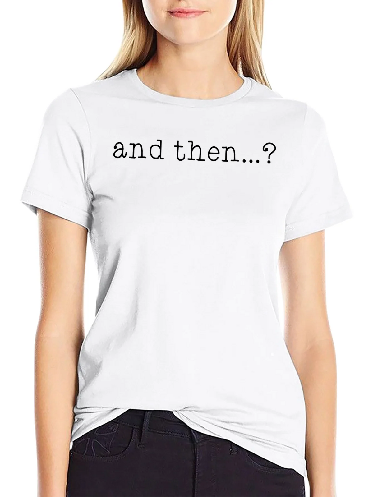 And Then...? Graphic Tee - Soft Black Cotton T-Shirt product image 8