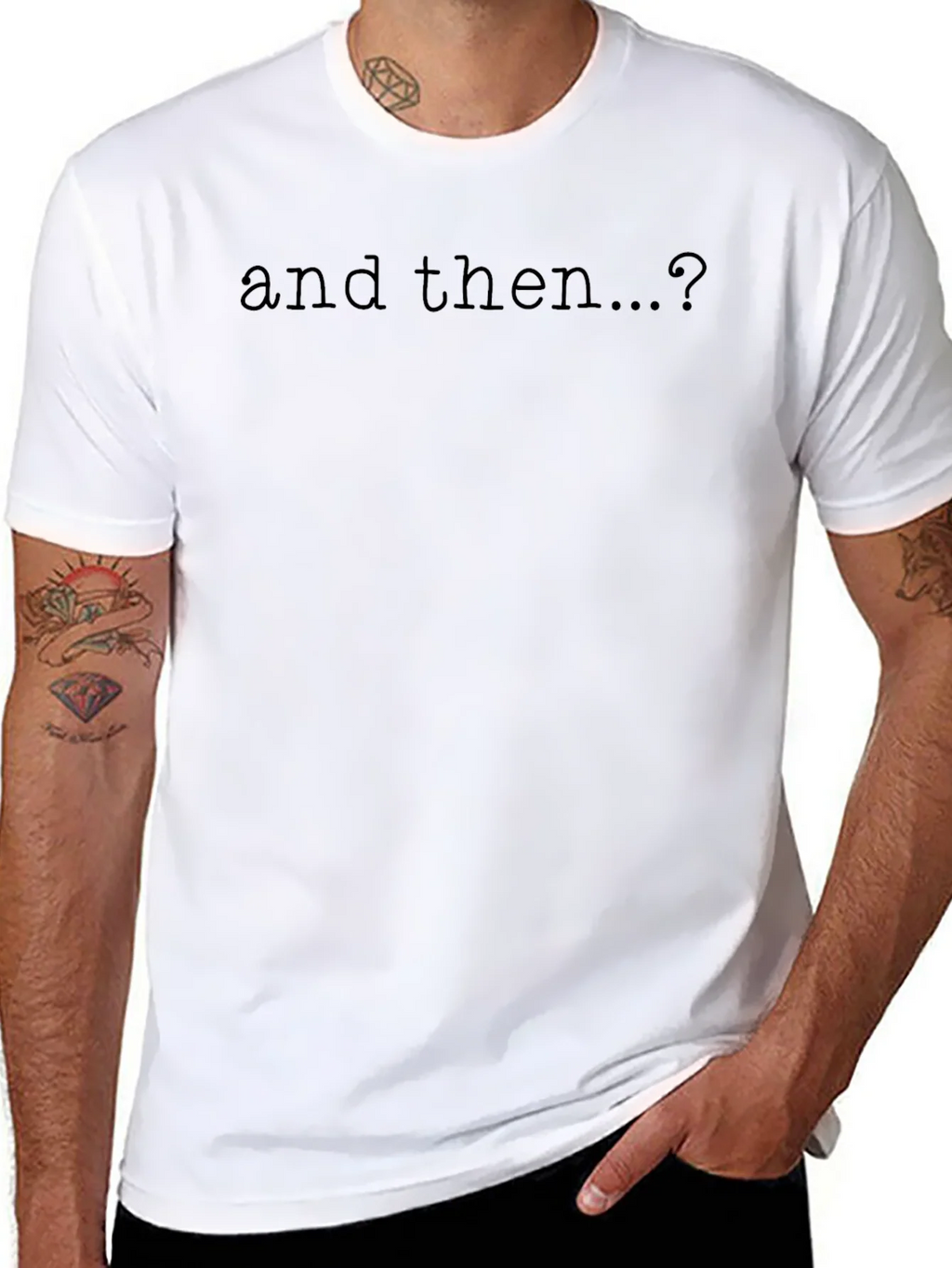 And Then...? Graphic Tee - Soft Black Cotton T-Shirt product image 7