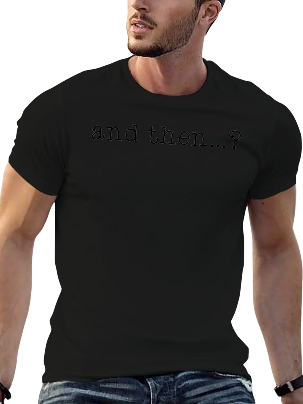 And Then...? Graphic Tee - Soft Black Cotton T-Shirt product image 6