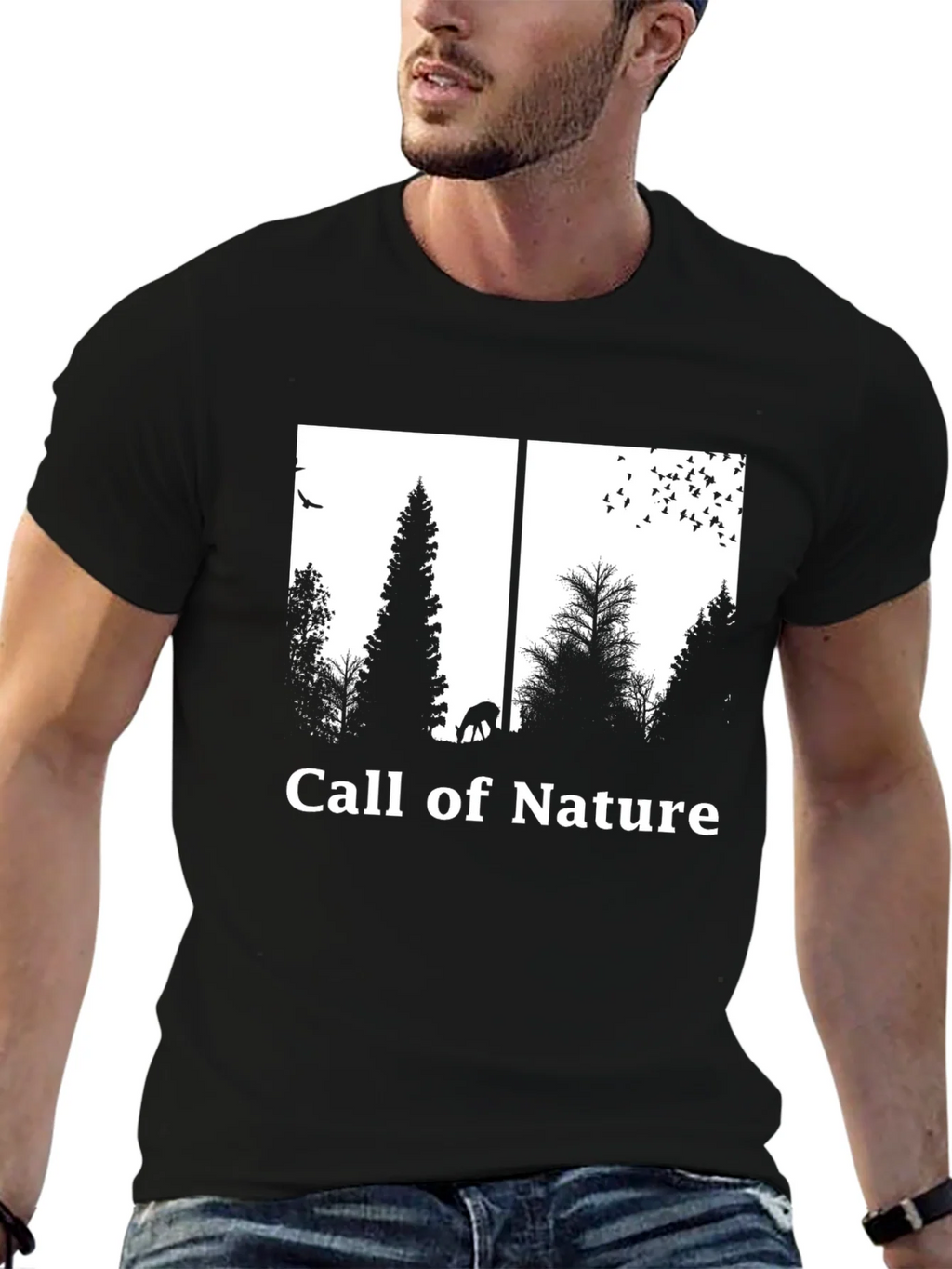 Call of Nature Graphic Tee - Black product image 6