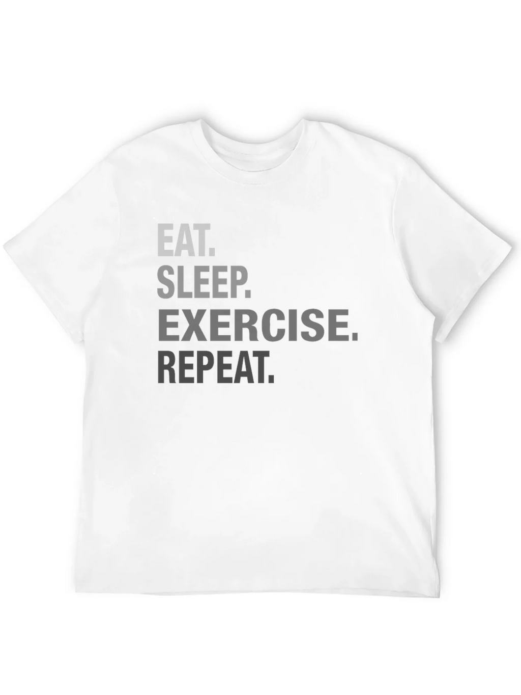 Eat Sleep Exercise Repeat Graphic Tee product image 11