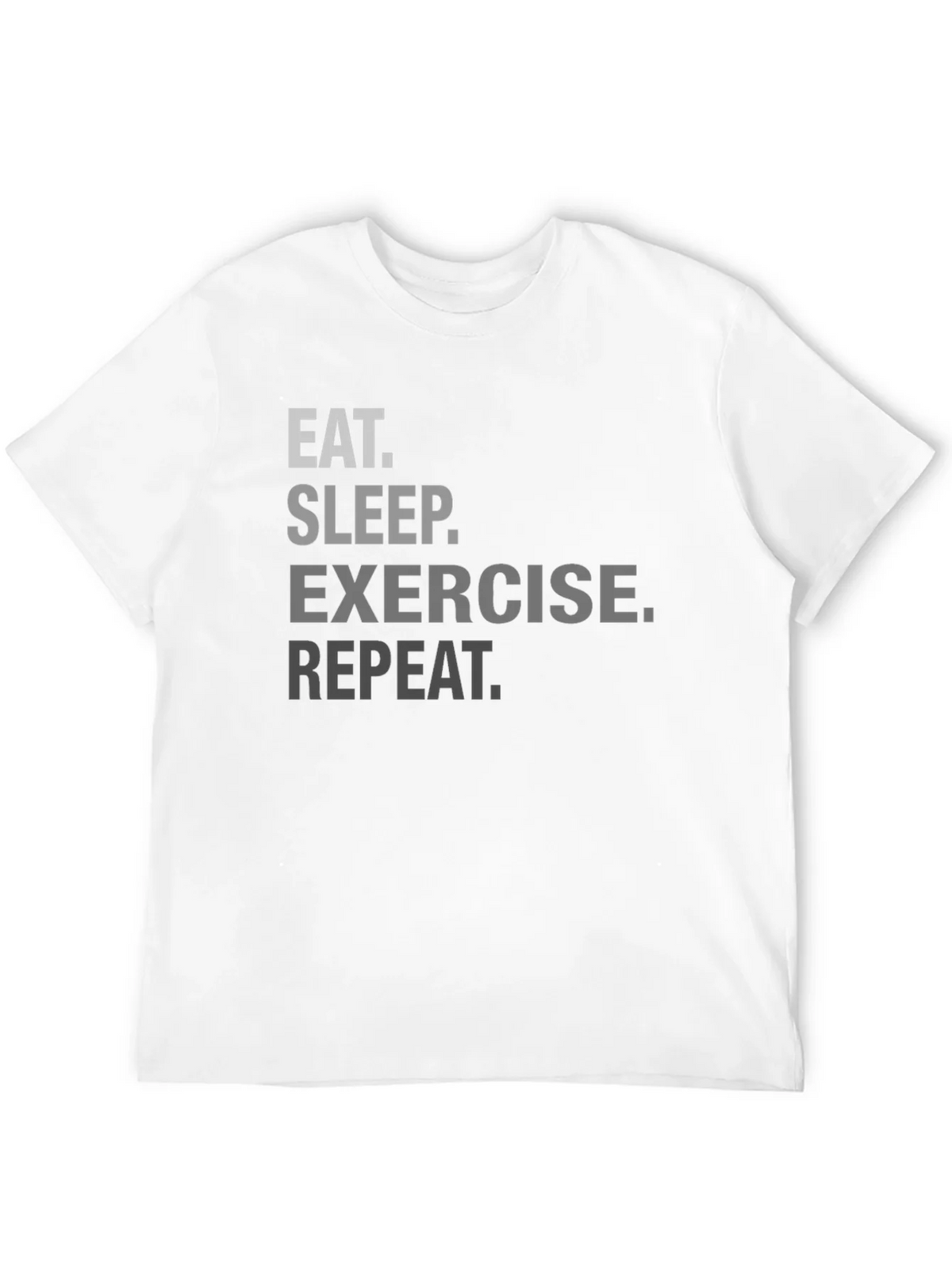 Eat Sleep Exercise Repeat Graphic Tee product image 11