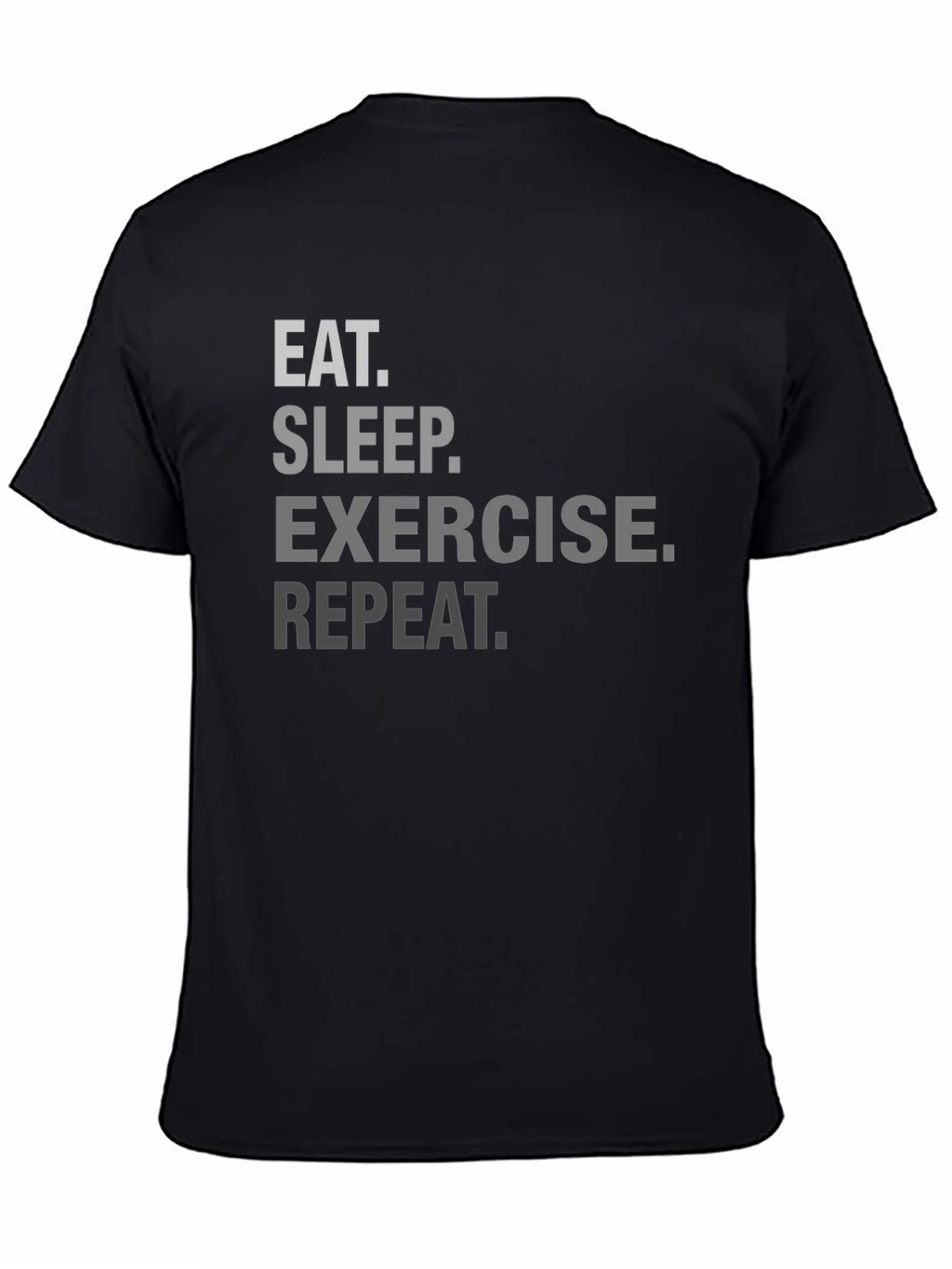 Eat Sleep Exercise Repeat Graphic Tee product image 4