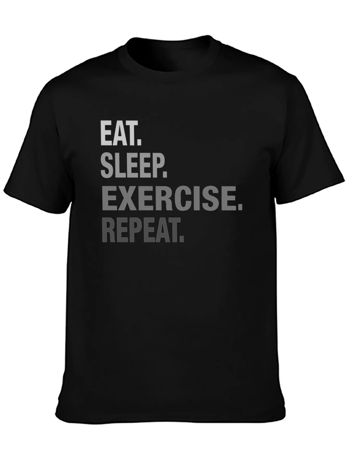 Eat Sleep Exercise Repeat Graphic Tee product image 3