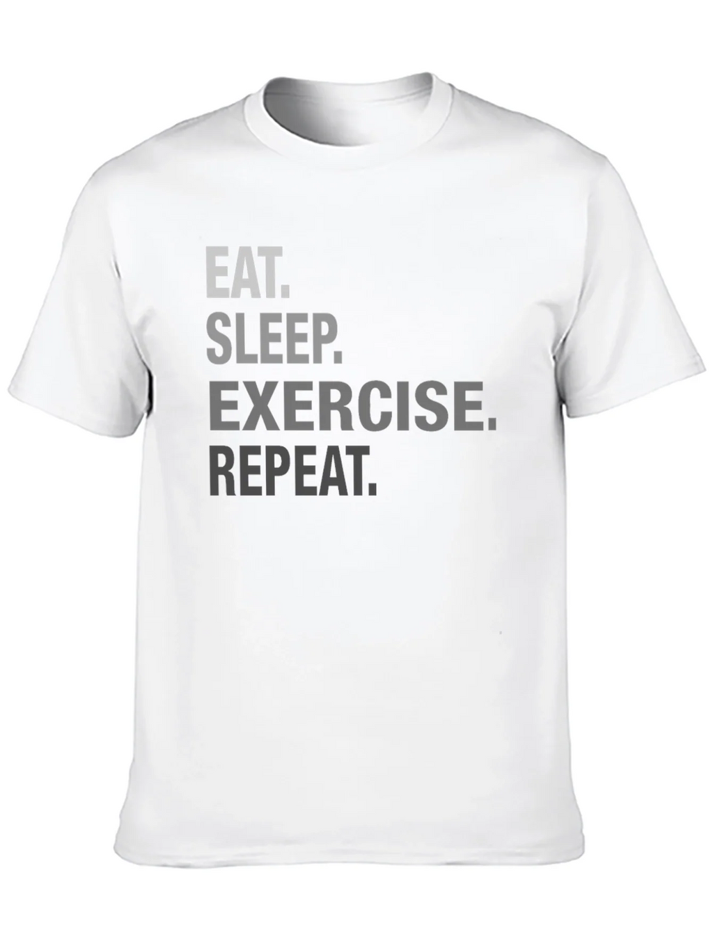 Eat Sleep Exercise Repeat Graphic Tee product image 9