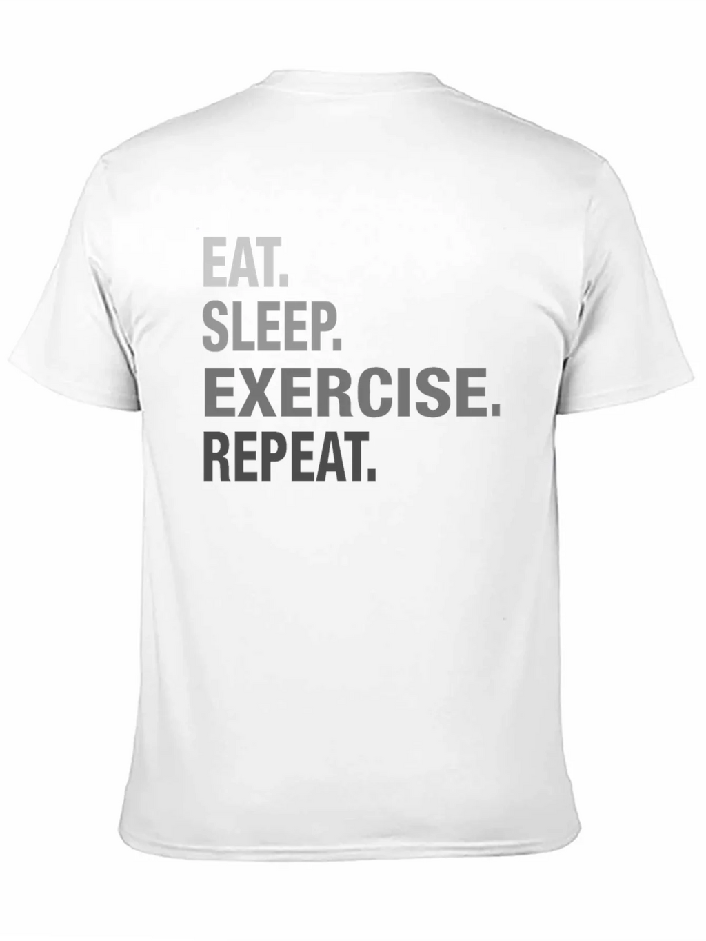 Eat Sleep Exercise Repeat Graphic Tee product image 10