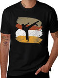 Martial Arts Silhouette Graphic Tee - Black product image 1