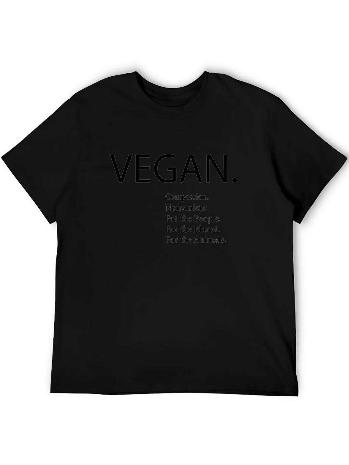 Vegan Graphic Tee - Compassion Nonviolence Planet Animals product image 5
