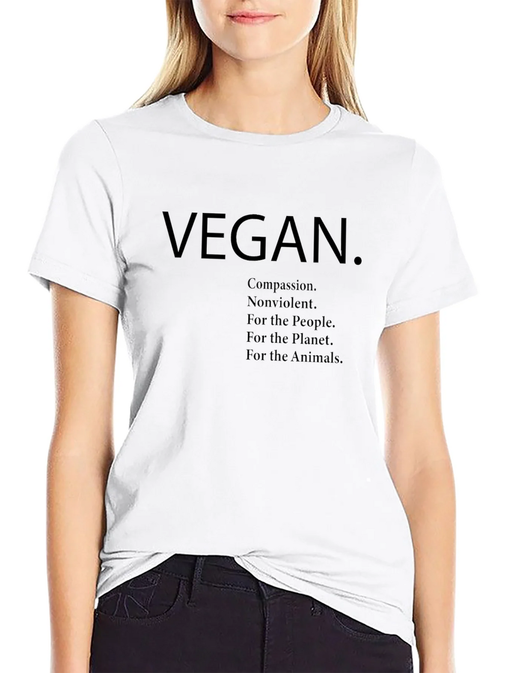 Vegan Graphic Tee - Compassion Nonviolence Planet Animals product image 8