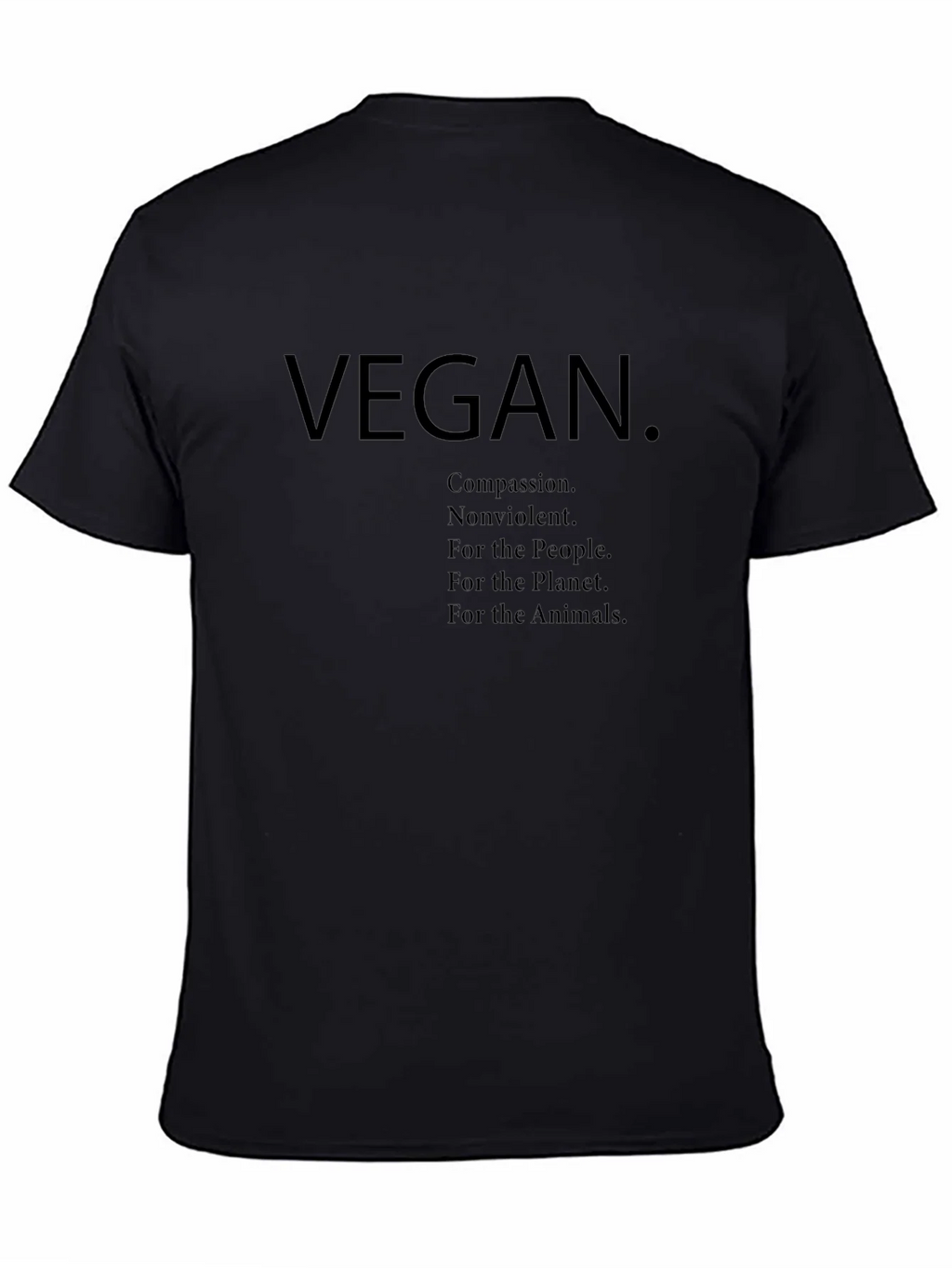 Vegan Graphic Tee - Compassion Nonviolence Planet Animals product image 4