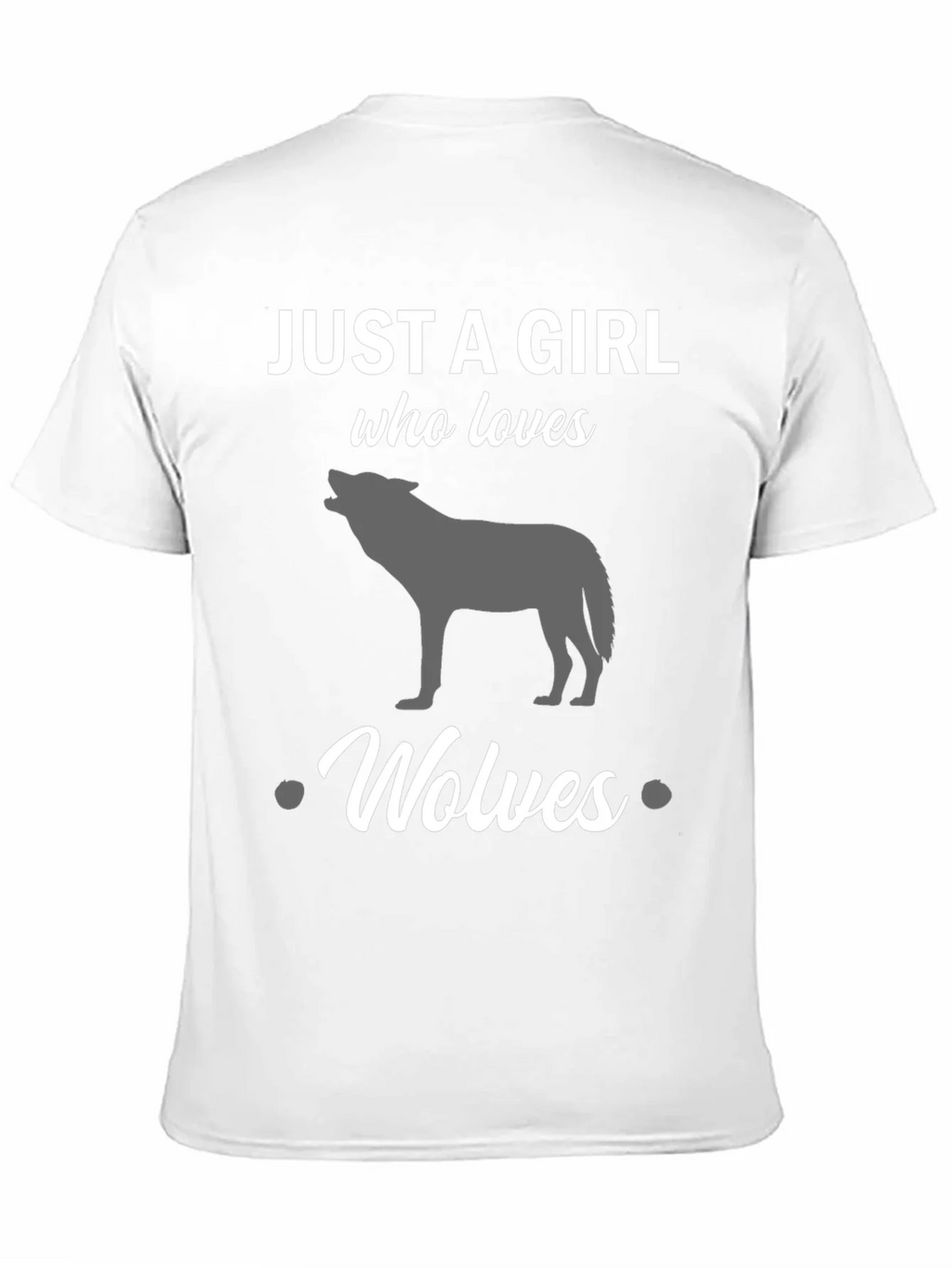 Just a Girl Who Loves Wolves Black T-Shirt product image 10