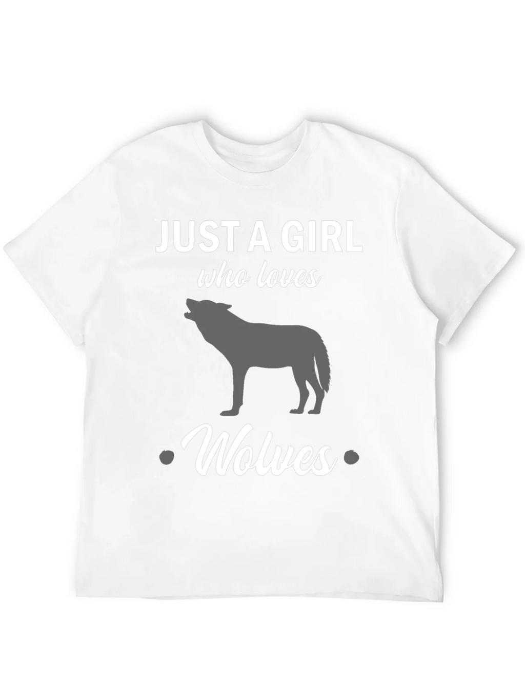 Just a Girl Who Loves Wolves Black T-Shirt product image 11