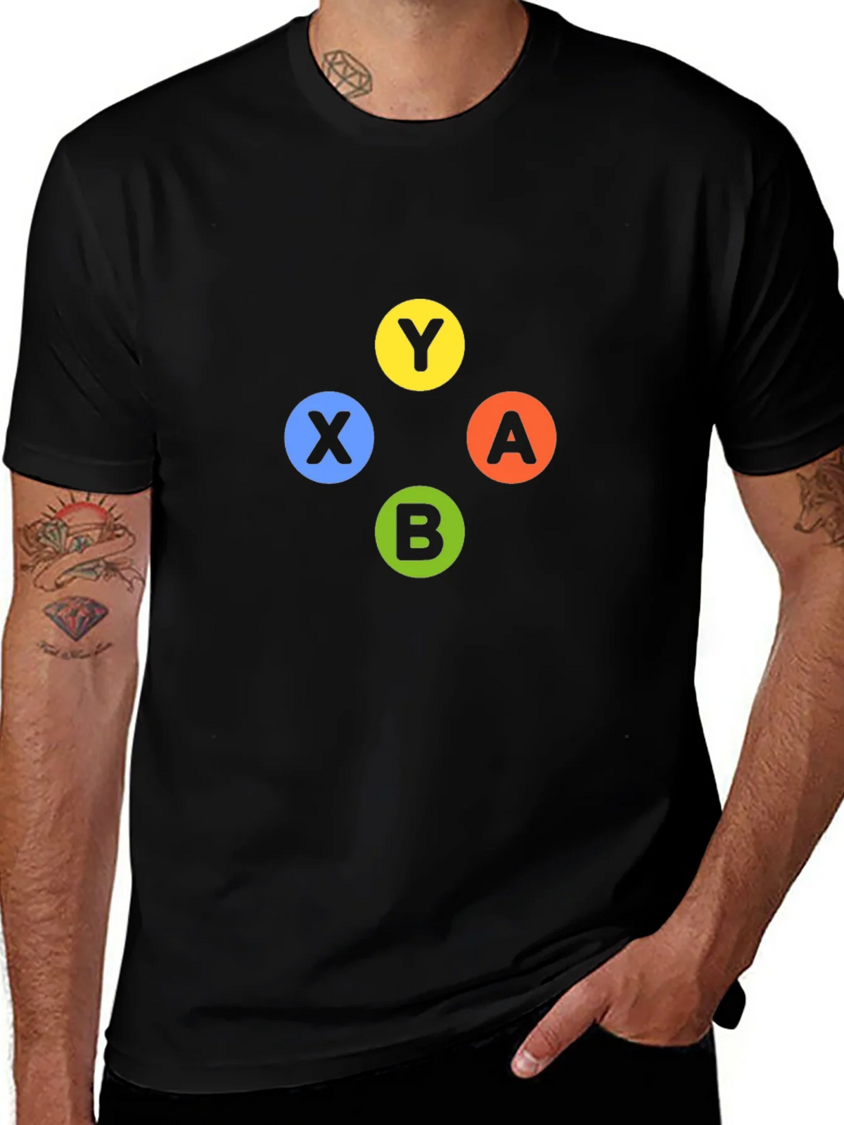 Xbox Controller Buttons T-Shirt - Gaming Tee product image 1