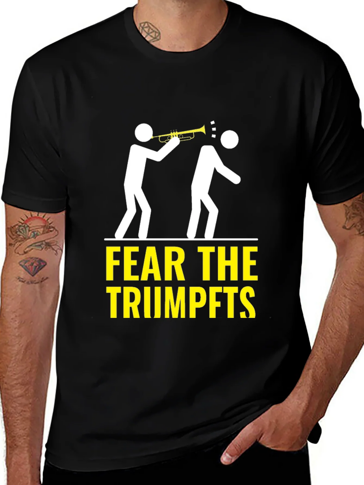 Fear the Trumpets T-Shirt Funny Music Humor product image 1