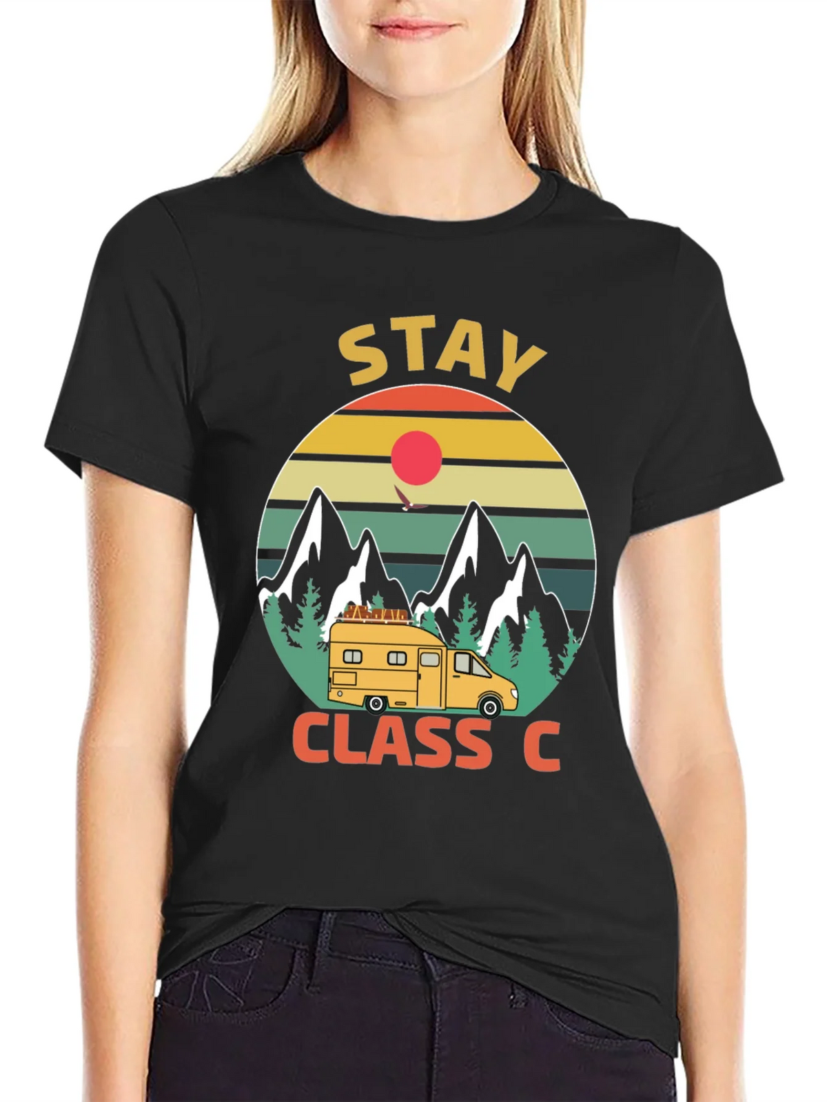 Stay Class C Camping T-Shirt - Mountain Adventure product image 2