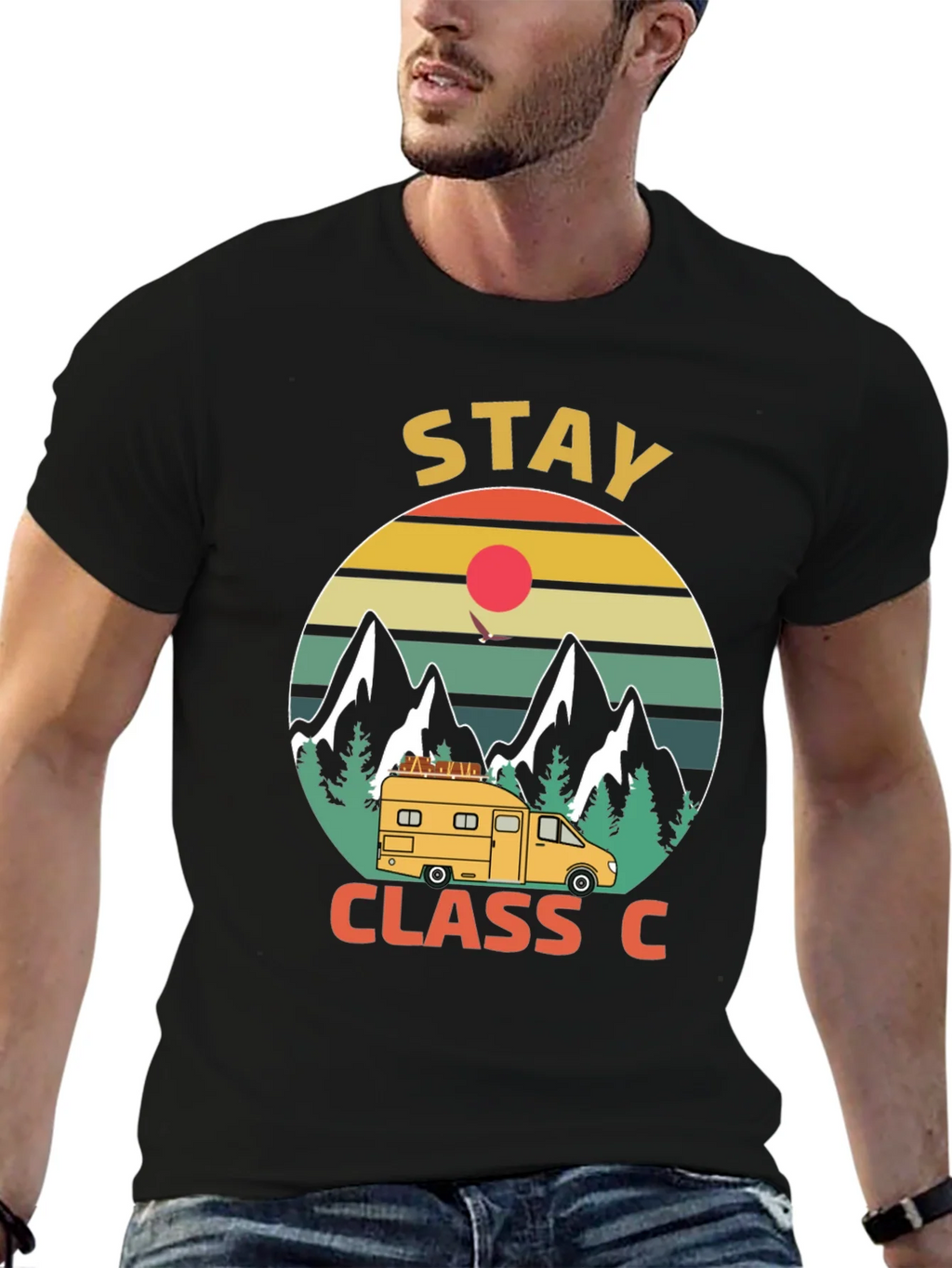 Stay Class C Camping T-Shirt - Mountain Adventure product image 6