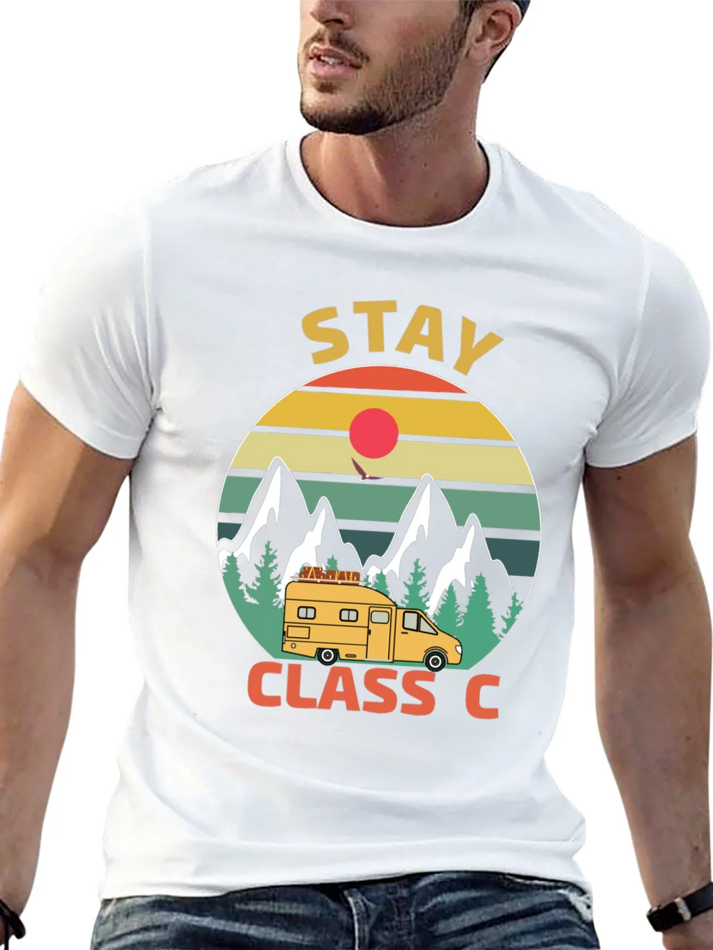 Stay Class C Camping T-Shirt - Mountain Adventure product image 12