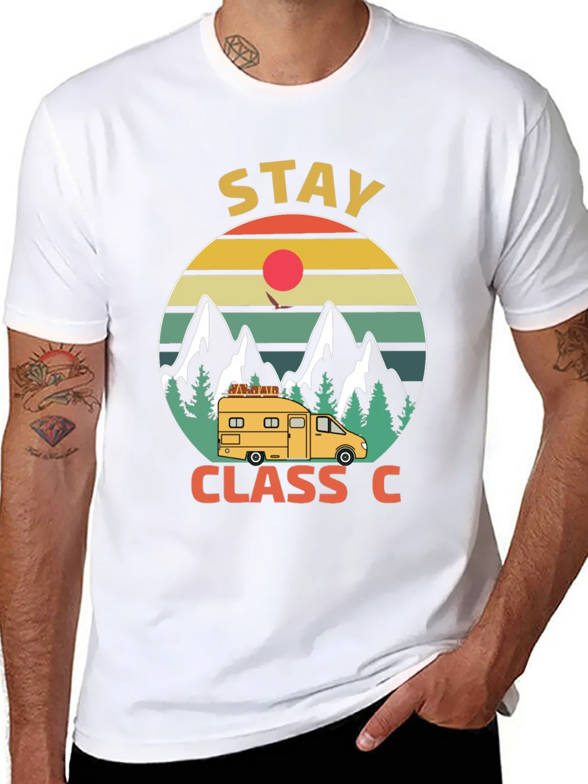 Stay Class C Camping T-Shirt - Mountain Adventure product image 7