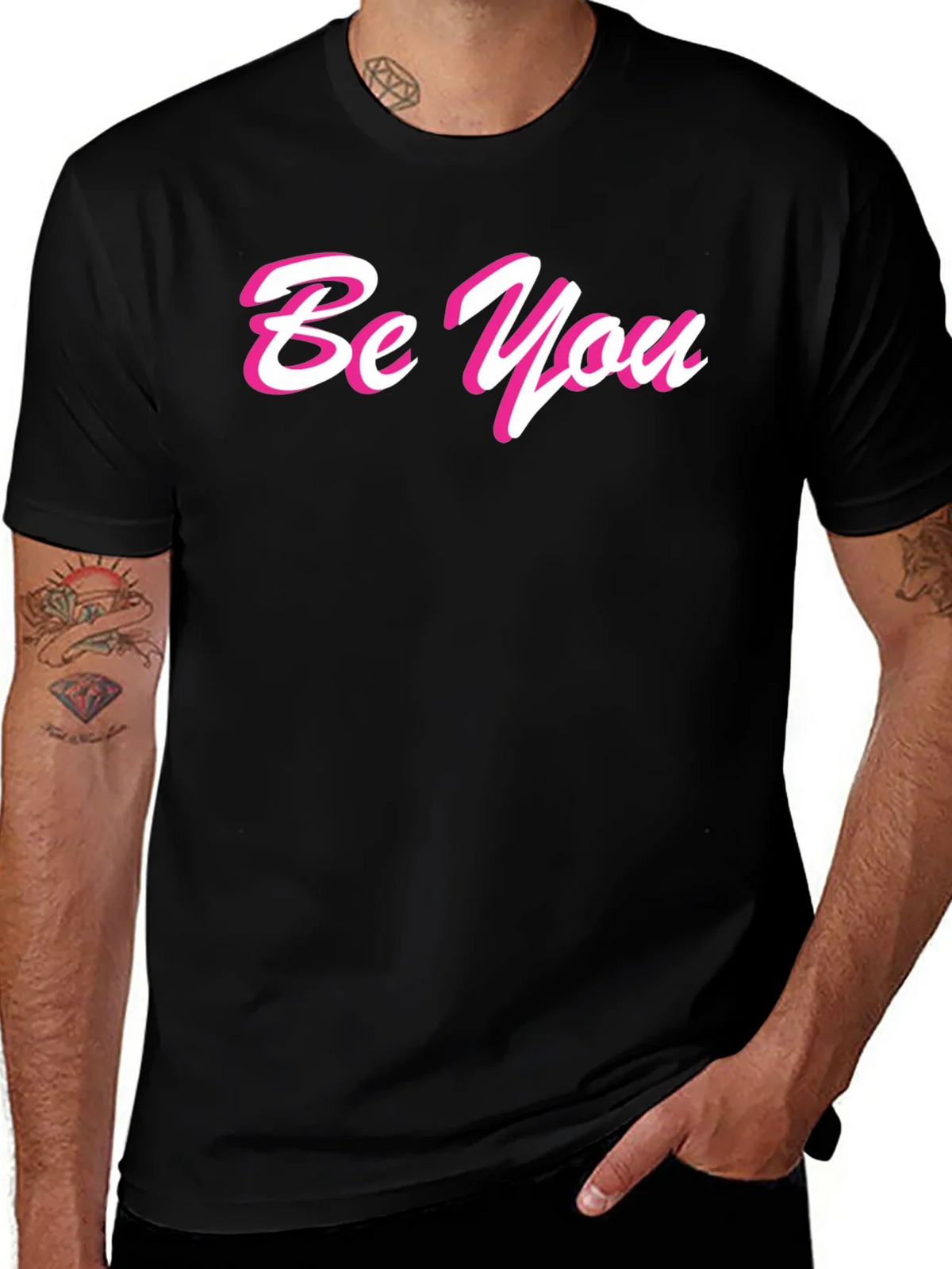 Be You Stylish Black Graphic Tee product image 1