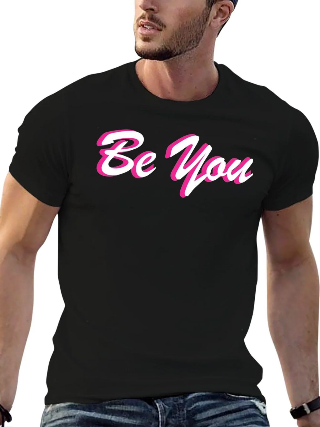 Be You Stylish Black Graphic Tee product image 6