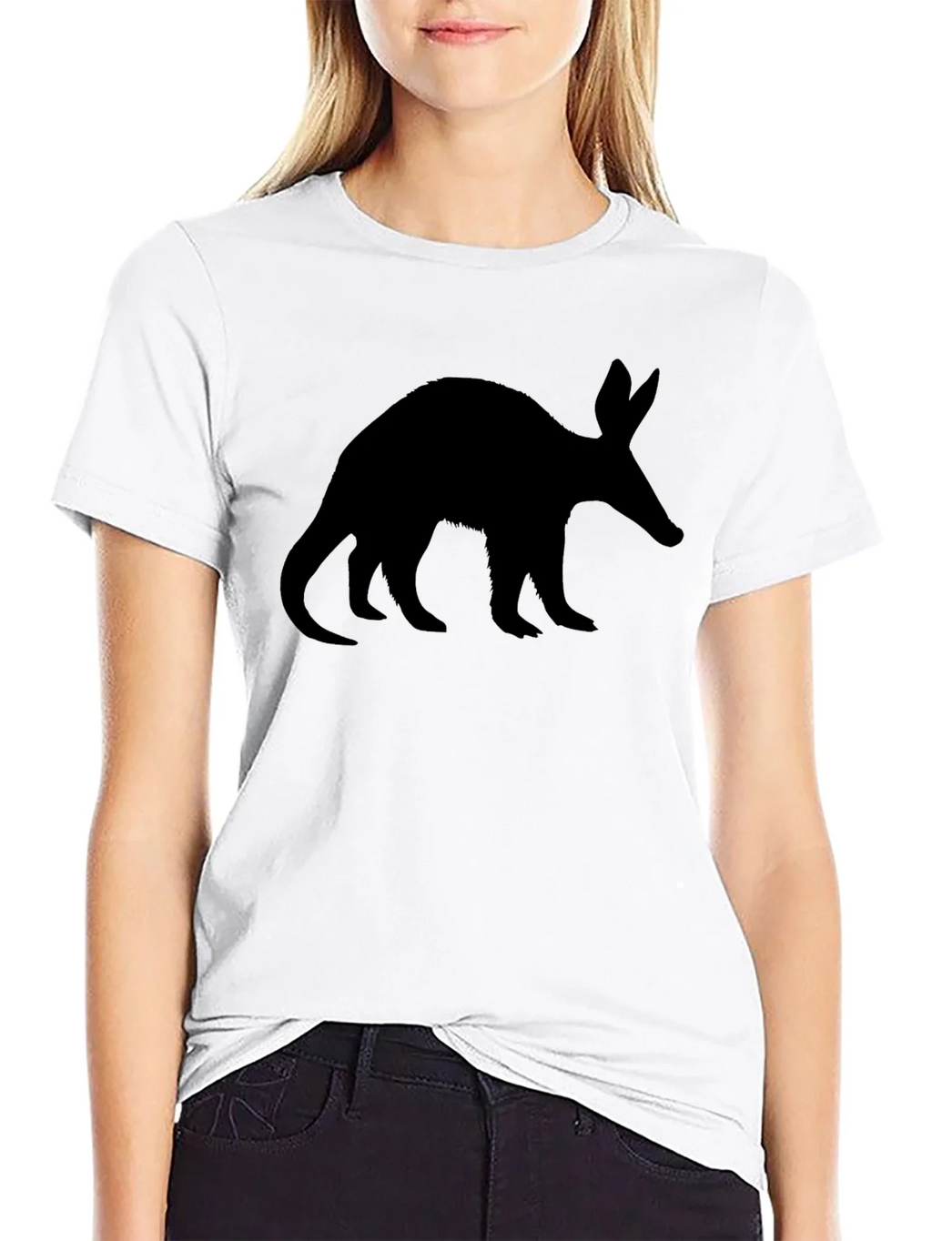 Aardvark Silhouette Tee - Black Cotton Casual Wear product image 8