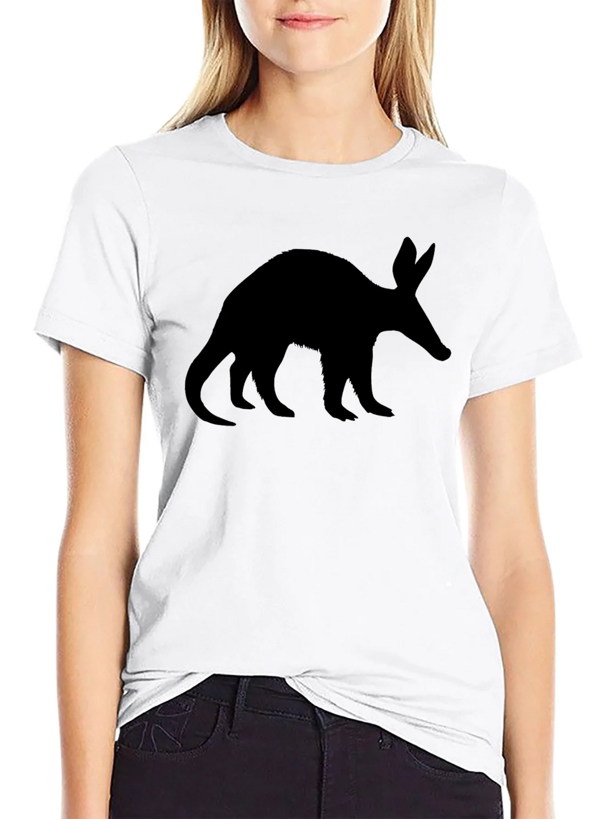 Aardvark Silhouette Tee - Black Cotton Casual Wear product image 8