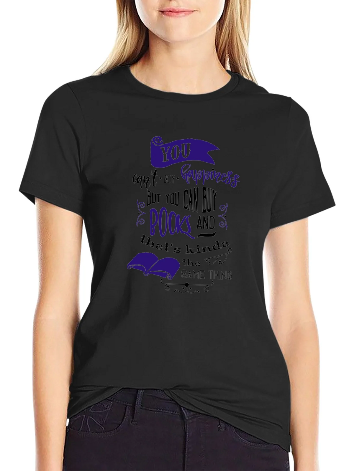 Buy Books Happiness T-Shirt product image 2