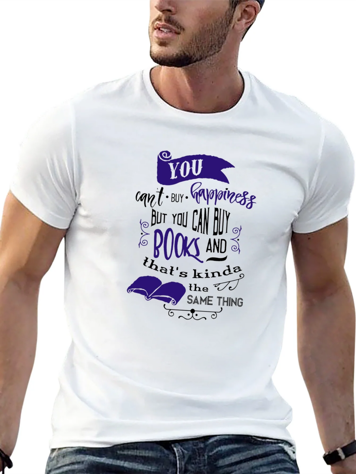Buy Books Happiness T-Shirt product image 12