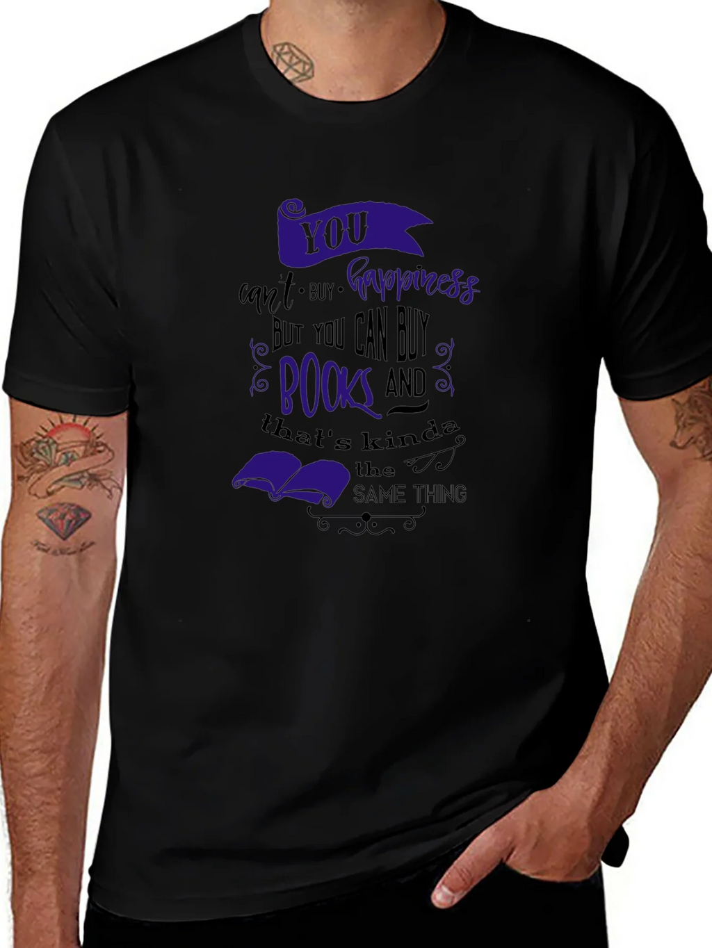 Buy Books Happiness T-Shirt product image 1